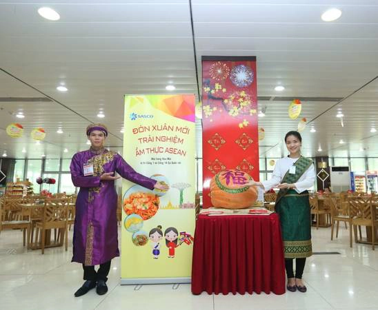 Chương trình đặc biệt “Đón xuân mới, trải nghiệm ẩm thực Asean” diễn ra tại hai khu vực nhà hàng D22 & D26 - Ga Quốc nội, Sân bay Tân Sơn Nhất.