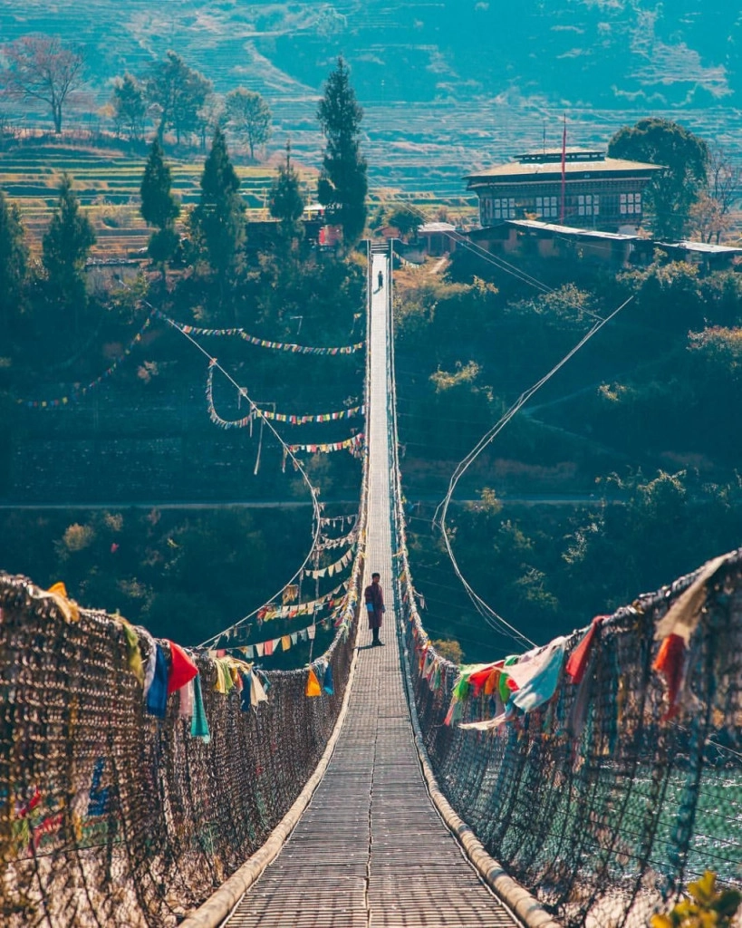 Cầu treo Punakha, cây cầu treo nổi tiếng ở Bhutan