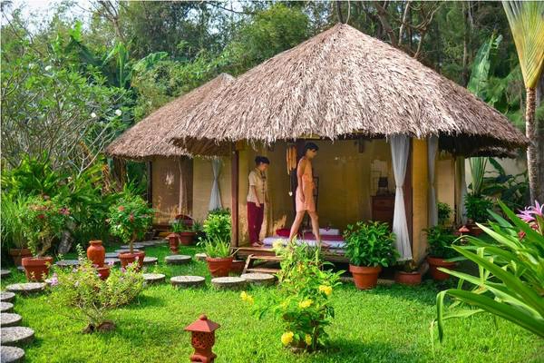 Khu vực Spa nhìn từ phía bên ngoài. Ảnh: victoriahotels