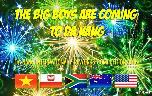 Lễ hội pháo hoa quốc tế Đà Nẵng 2015 là cuộc tranh tài trình diễn của các đội thi trình diễn pháo hoa chuyên nghiệp đẳng cấp quốc tế đến từ 5 châu lục
