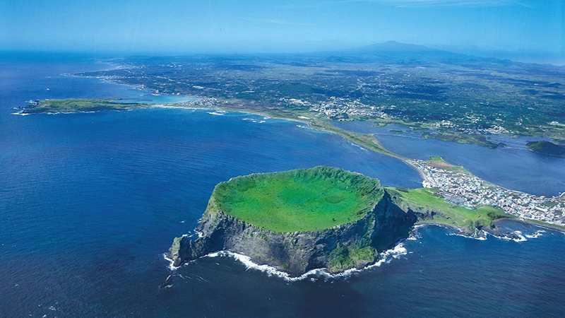 Đảo Jeju nhìn từ trên cao