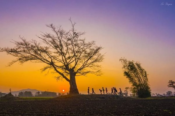 Hoàng hôn buông bên hồ Lắk – Ảnh: Lư Quyền Hoàng hôn buông bên hồ Lắk – Ảnh: Lư Quyền