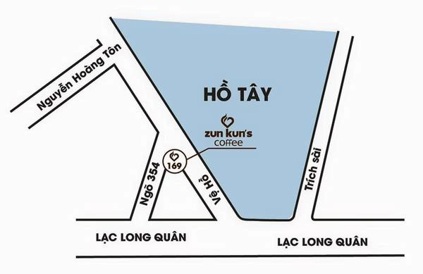 Bảng đồ hướng dẫn đường đến Zun Kun's Coffee. Ảnh: Zun Kun's Coffee Bảng đồ hướng dẫn đường đến Zun Kun's Coffee. Ảnh: Zun Kun's Coffee