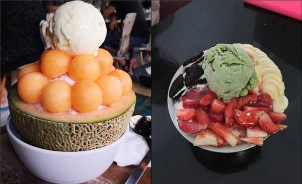 Bingsu Hàn Quốc ở Đội Cấn, Trần Duy Hưng, Doãn Kế Thiện... đều là những điểm đến lí tưởng. (Nguồn: Internet)