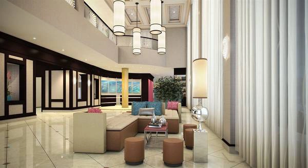 Khu vực tiền sảnh của Church Boutique Hotel 58 Hàng Gai.