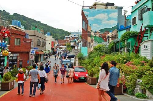 Làng Gamcheon điểm du lịch nổi tiếng nhất nhì ở Busan. Ảnh: blogspot. Làng Gamcheon điểm du lịch nổi tiếng nhất nhì ở Busan. Ảnh: blogspot.