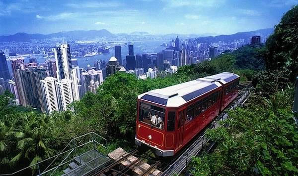 Ga xe điện Peak Tram.