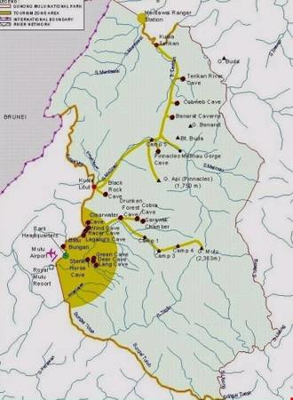 Vườn quốc gia Gunung Mulu nằm ở Sarawak, giáp với biên giới Brunes. Ảnh: wonderfulmalaysia. Vườn quốc gia Gunung Mulu nằm ở Sarawak, giáp với biên giới Brunes. Ảnh: wonderfulmalaysia.