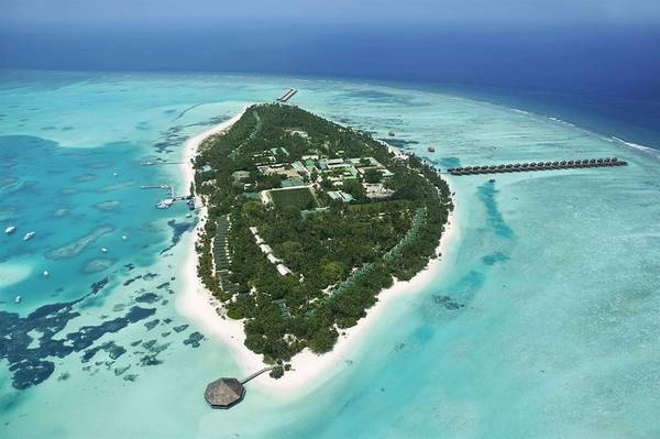 Meeru Island Resort & Spa Maldives nhìn từ trên cao. Ảnh: meeru.com Meeru Island Resort & Spa Maldives nhìn từ trên cao. Ảnh:meeru.com