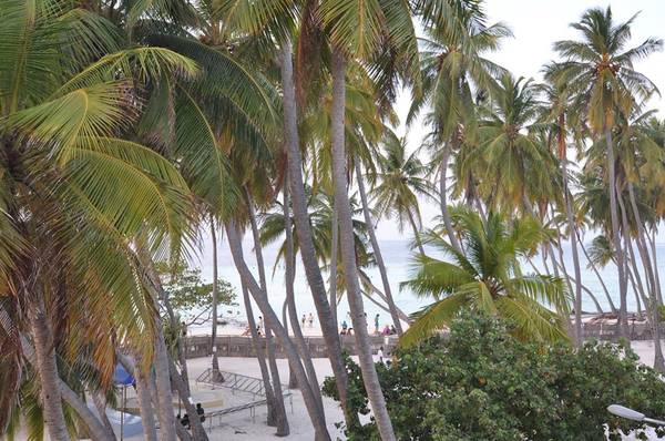 Phòng của mình ở Kaani Beach nhìn xuống bên dưới.