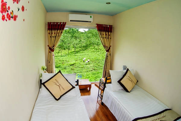 View nhìn từ bungalow container. Ảnh: mocchauarena.com View nhìn từ bungalow container. Ảnh: mocchauarena.com