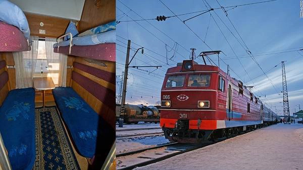 Những tuyến đường sắt: Tuyến đi xuyên Siberia được coi như "tuyến đường cả" của mọi đường sắt. Nó mở rộng tới 10.000 km qua 7 múi giờ từ Moscow tới cảng ở Vladivostok hướng ra biển Thái Bình Dương, 8.000 km khác qua 5 múi giờ từ Moscow xuyên Ulaanbaantar (Mông Cổ) tới Bắc Kinh, Trung Quốc. Du khách có thể tới Baikal bằng cách dừng ở thành phố Irkutsk. 