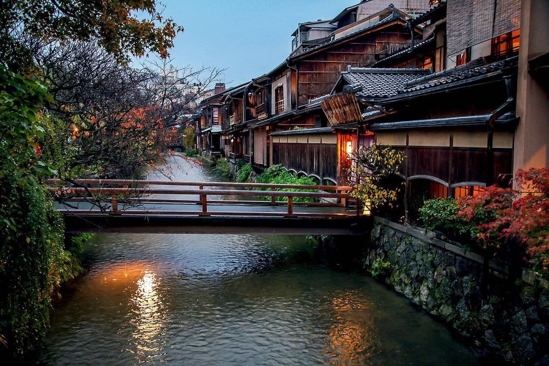 Góc phố ở quận Gion. Ảnh: @mountfujijapan