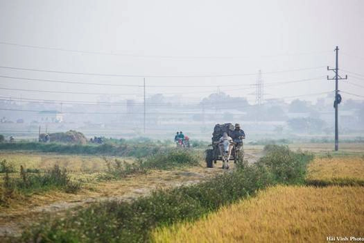 Người nông dân trên đường trở về nhà sau khi thăm đồng sớm. Người nông dân trên đường trở về nhà sau khi thăm đồng sớm.