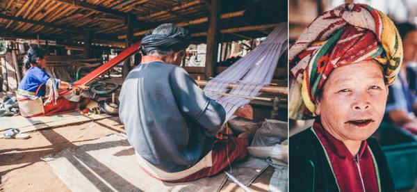 Bộ lạc Palong - những người sống gần biên giới của Miến Điện, được biết đến với những trang phục truyền thống nhiều màu sắc của họ.