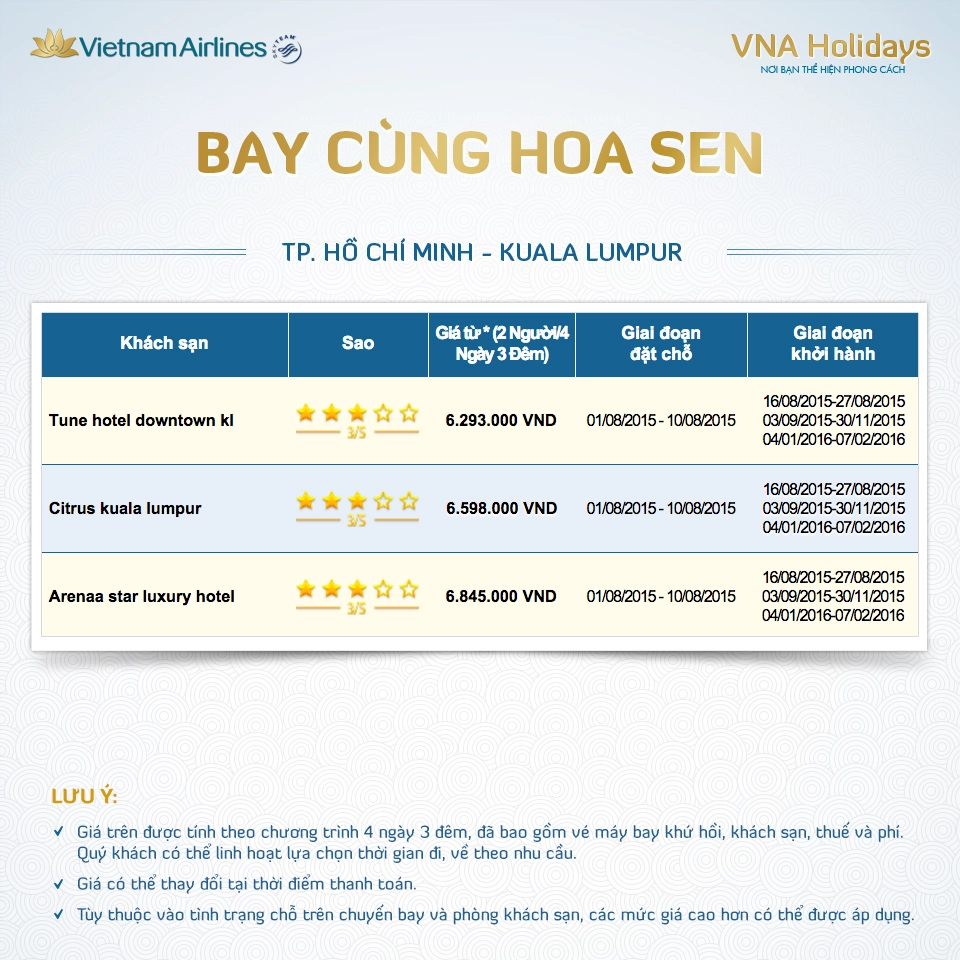 Giá tham khảo cho chặng từ Việt Nam đi quốc tế chỉ từ 6.293.000 VND