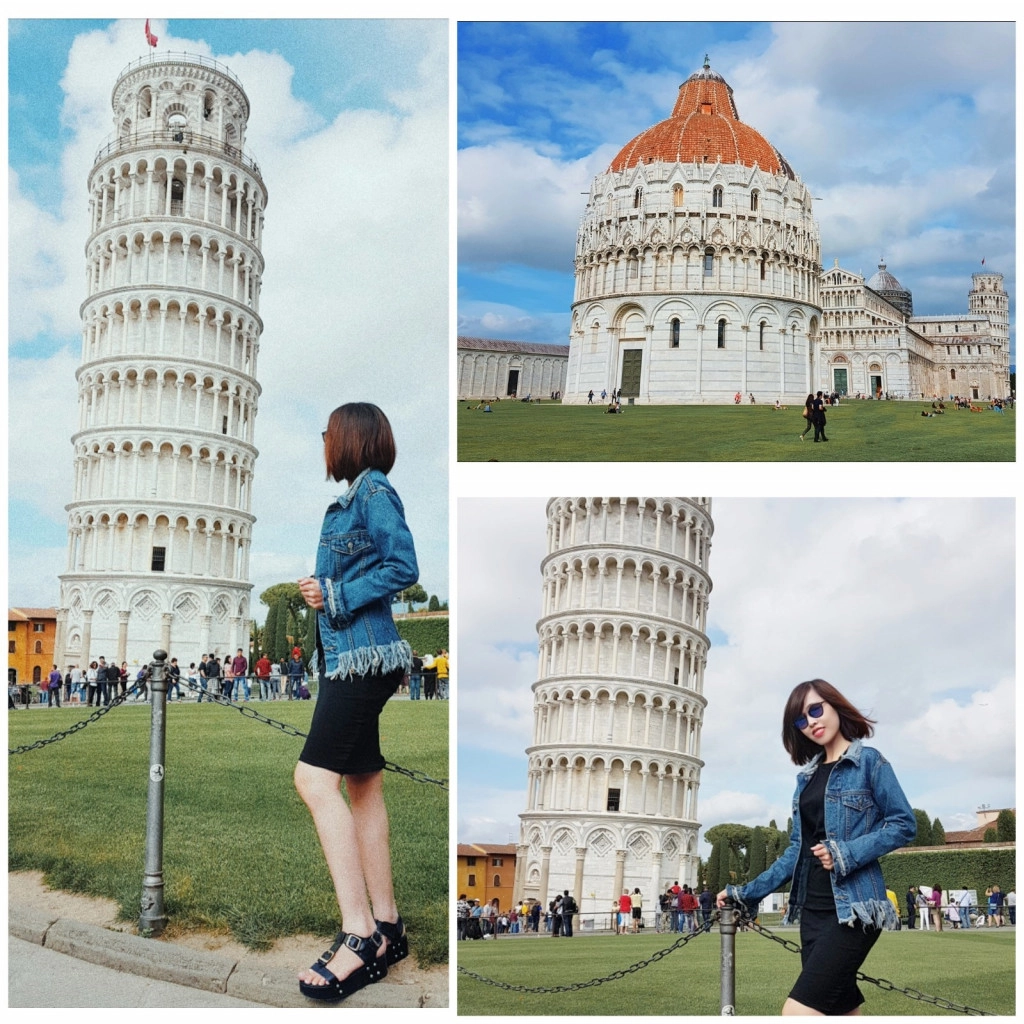 Dung Trần tại Tháp nghiêng Pisa