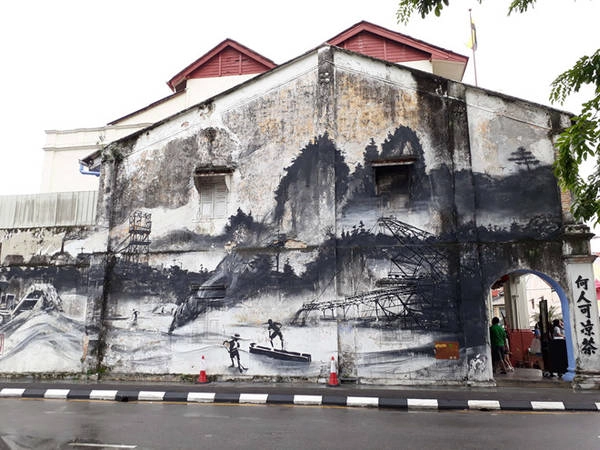 Một bức tranh tường độc đáo ở Ipoh. Một bức tranh tường độc đáo ở Ipoh.
