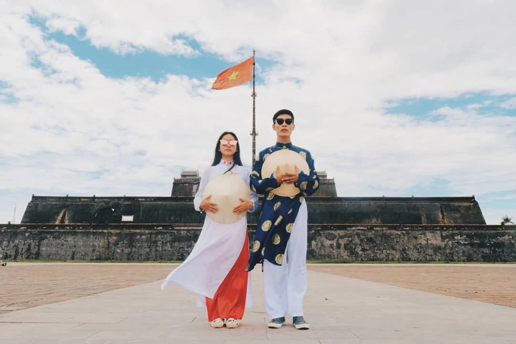 Huế tươi trẻ và thú vị trong cách check-in của những bạn trẻ. Ảnh: @wiwatnop .