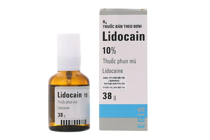 Thuốc tê Lidocain 10% dạng xịt