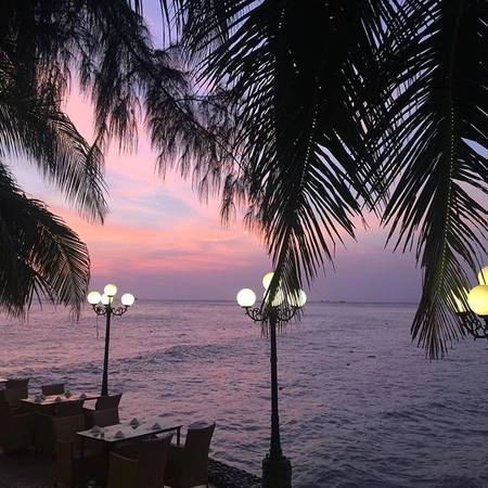 Thưởng thức cà phê tại đây, du khách sẽ được ngắm cảnh hoàng hôn trên biển tuyệt đẹp và thư giãn dưới những tán cọ rợp mát. Thưởng thức cà phê tại đây, du khách sẽ được ngắm cảnh hoàng hôn trên biển tuyệt đẹp và thư giãn dưới những tán cọ rợp mát.