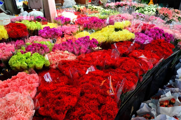 Hoa ở đây rất đa dạng nhưng phổ biến nhất là lan, cúc, hồng... Tất cả đều có mùi thơm dịu nhẹ. Nhờ vậy khi đi bộ, du khách có thể cảm nhận hương hoa thoang thoảng. Ảnh:nextstopbangkok.com