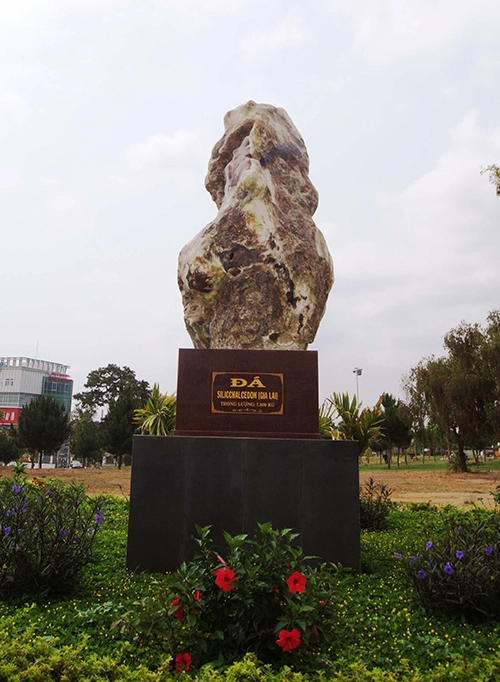 Ngày nay, người ta tìm thấy nhiều gỗ hóa thạch ở trong các lớp bùn đỏ. Sau mỗi trận mưa hoặc lũ, thỉnh thoảng lại trồi ra vài khúc gỗ hóa thạch này. Loại gỗ này được tìm thấy nhiều nhất ở vùng đất thuộc dãy núi Chư A Thai, huyện Phú Thiện. Trong hình là gỗ hóa thạch nặng 7,8 tấn đặt ngay trung tâm thành phố Pleiku.
