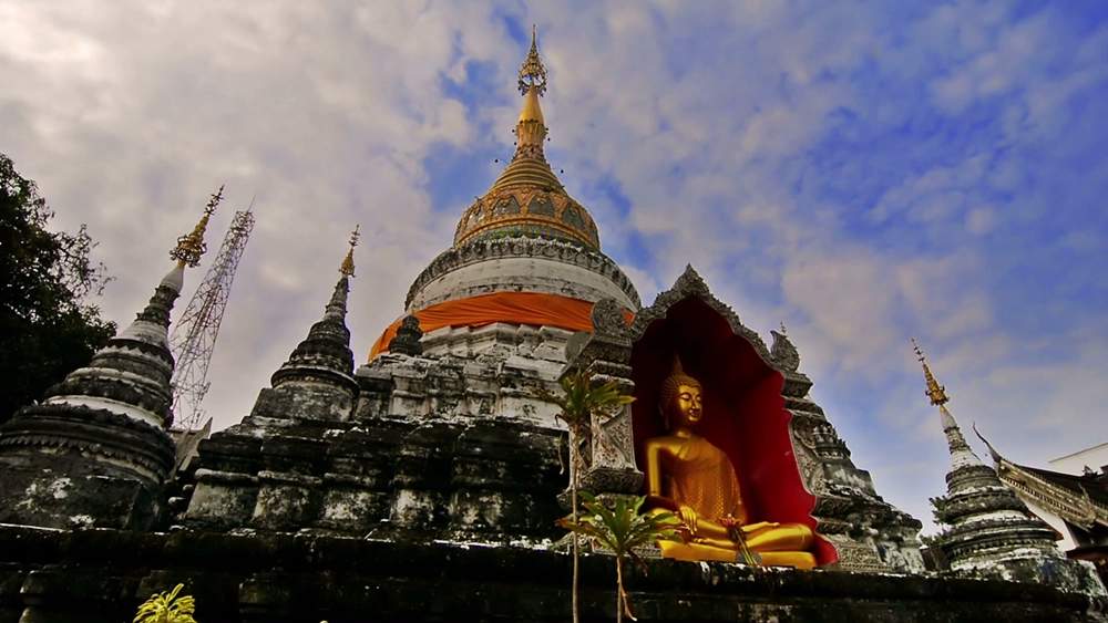 Chùa Wat Buppharam. Ảnh: videoblocks Chùa Wat Buppharam. Ảnh: videoblocks