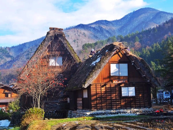 Những ngôi nhà bình yên của Shirakawa trong nắng sớm. Những ngôi nhà bình yên của Shirakawa trong nắng sớm.
