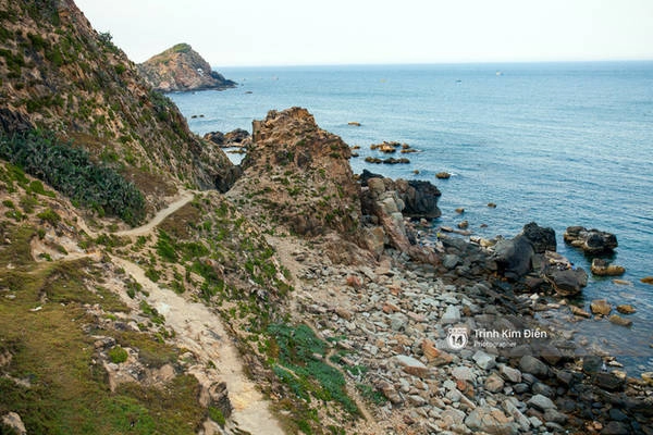 Bãi "Đá đẻ" với những hòn đá hình thù đa dạng.