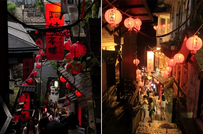 Chiều tối ở Cửu Phần.