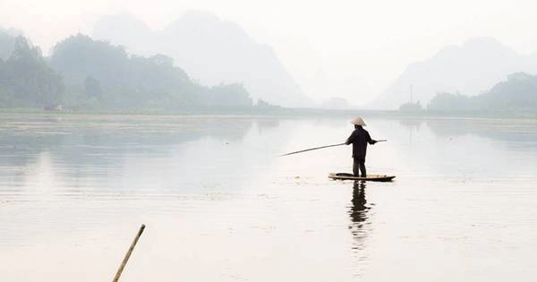 Đánh cá trên đầm Vân Long. Ảnh: Quang Đức. Đánh cá trên đầm Vân Long. Ảnh: Quang Đức.