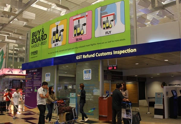 Những điểm hoàn thuế online tại sân bay Changi. Những điểm hoàn thuế online tại sân bay Changi.
