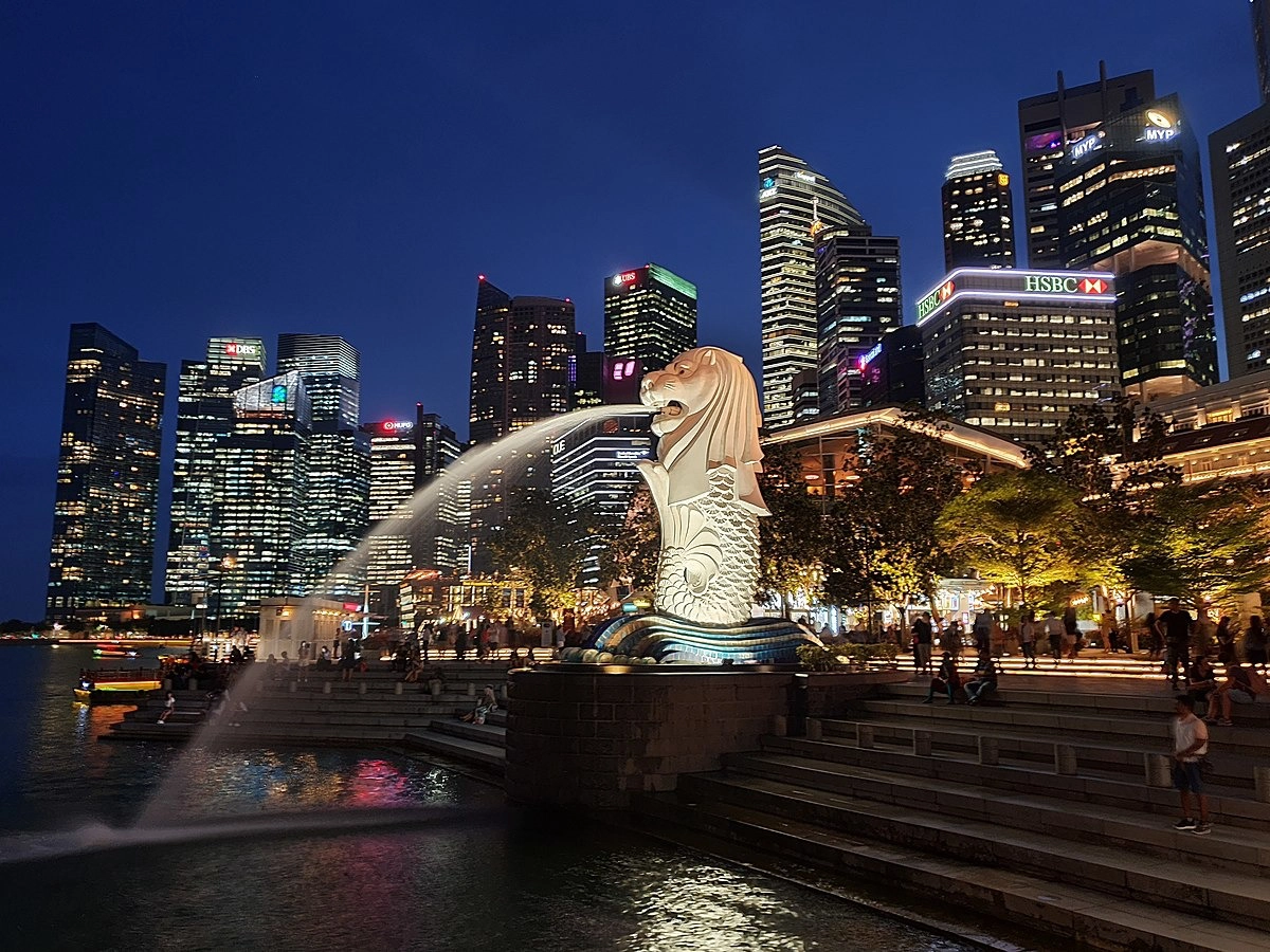 Sư tử biển biểu tượng của Singapore