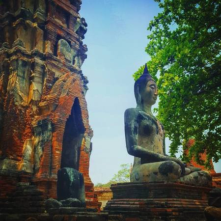 Nhiều người cho rằng Ayutthaya chẳng còn gì ngoài những phế tích chẳng thể nào phục hồi được. Nhưng có lẽ phải tận mắt nhìn ngắm nơi được xem là phế tích ấy mới biết rằng có đã có một kỳ quan tồn tại qua sự tàn phá của con người và thời gian. Ảnh: stubarnesr/ instagram Nhiều người cho rằng Ayutthaya chẳng còn gì ngoài những phế tích chẳng thể nào phục hồi được. Nhưng có lẽ phải tận mắt nhìn ngắm nơi được xem là phế tích ấy mới biết rằng có đã có một kỳ quan tồn tại qua sự tàn phá của con người và thời gian. Ảnh: stubarnesr/ instagram