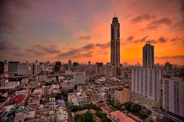 Tòa nhà 86 tầng BaiYoke Sky nhìn từ xa. Tòa nhà 86 tầng BaiYoke Sky nhìn từ xa.