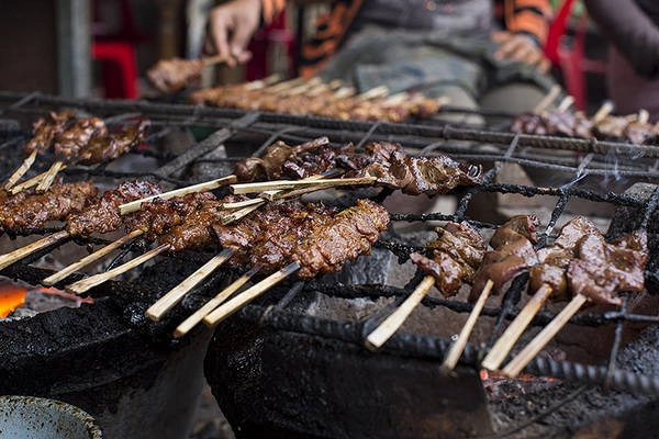 du lịch Siem Reap, ẩm thực Siem Reap, món ngon Siem Reap, du lịch Campuchia Penang Charcoal