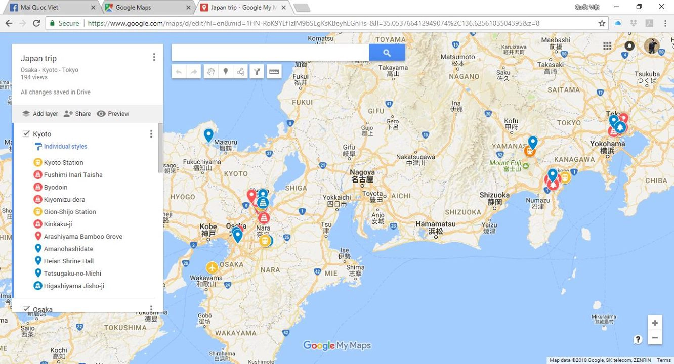 Tạo bản đồ riêng cho lịch trình của mình bằng Google My Maps Tạo bản đồ riêng cho lịch trình của mình bằng Google My Maps