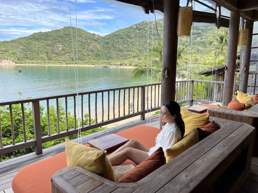 Nhiều góc thư giãn tại Six Senses Ninh Van Bay