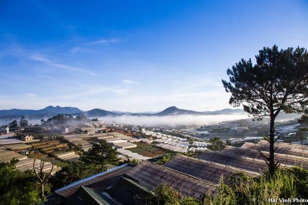 Ngày đầu tiên, chúng tôi đến hơi trễ nên nắng đã lên cao, chỉ còn chút sương mù phía đằng xa. Ngày đầu tiên, chúng tôi đến hơi trễ nên nắng đã lên cao, chỉ còn chút sương mù phía đằng xa.