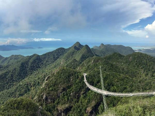 Một trong những điểm du lịch nổi tiếng nhất Langkawi là cầu Sky trên đỉnh Gunung Mat Chinchang. Dài 125 m, cầu Sky nằm ở độ cao 660 m và có một phần lắp đáy kính để du khách nhìn xuống dưới. Một trong những điểm du lịch nổi tiếng nhất Langkawi là cầu Sky trên đỉnh Gunung Mat Chinchang. Dài 125 m, cầu Sky nằm ở độ cao 660 m và có một phần lắp đáy kính để du khách nhìn xuống dưới.