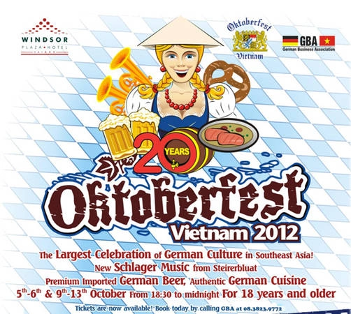 Lễ hội bia Đức Oktoberfest 2012