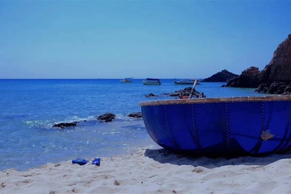 Trên bãi biển Kỳ Co. Ảnh: Phuong Thuy Pham Trên bãi biển Kỳ Co. Ảnh: Phuong Thuy Pham