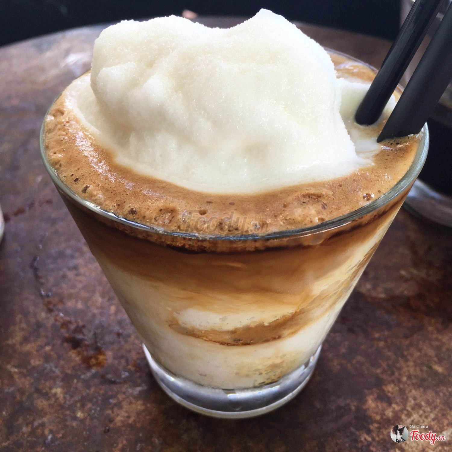 Cà phê cốt dừa. Ảnh: Foody Cà phê cốt dừa. Ảnh: Foody