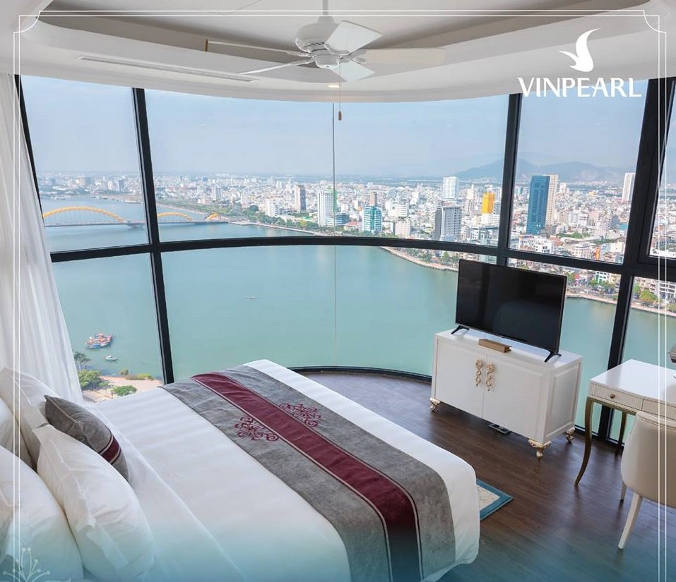 Phòng ngủ view tuyệt đẹp ở Vinpearl Condotel Riverfront Đà Nẵng Phòng ngủ view tuyệt đẹp ở Vinpearl Condotel Riverfront Đà Nẵng