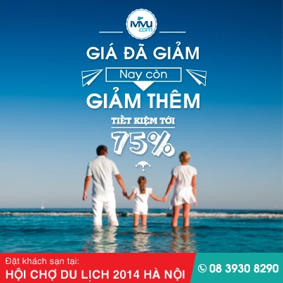 Săn khách sạn giá rẻ iVIVU.com tại Hội chợ du lịch quốc tế VITM 2014 Hà Nội