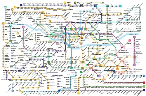 Đọc bản đồ tàu điện ngầm là một khó khăn đối với những du khách lần đầu tới Hàn Quốc. Ảnh: Korea For Expact.
