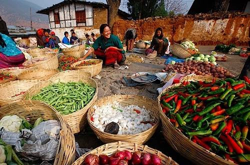Ớt cay là nguyên liệu không thể thiếu trong các bữa ăn của người Bhutan. Ảnh: Asherworldturns Ớt cay là nguyên liệu không thể thiếu trong các bữa ăn của người Bhutan. Ảnh: Asherworldturns