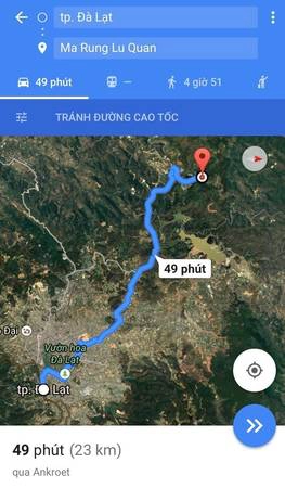  Các bạn có thể đi theo chỉ dẫn của Google Maps. Khoảng 20 km đầu, đường khá dễ đi. Đường chỉ thật sự khó khăn ở khoảng 3 km cuối vì chỉ toàn đá và dốc.