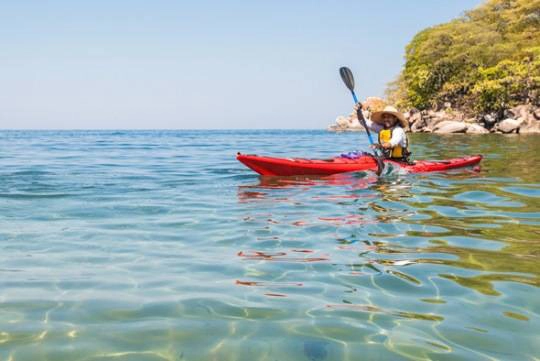 Chèo thuyền kayak ở Malawi 